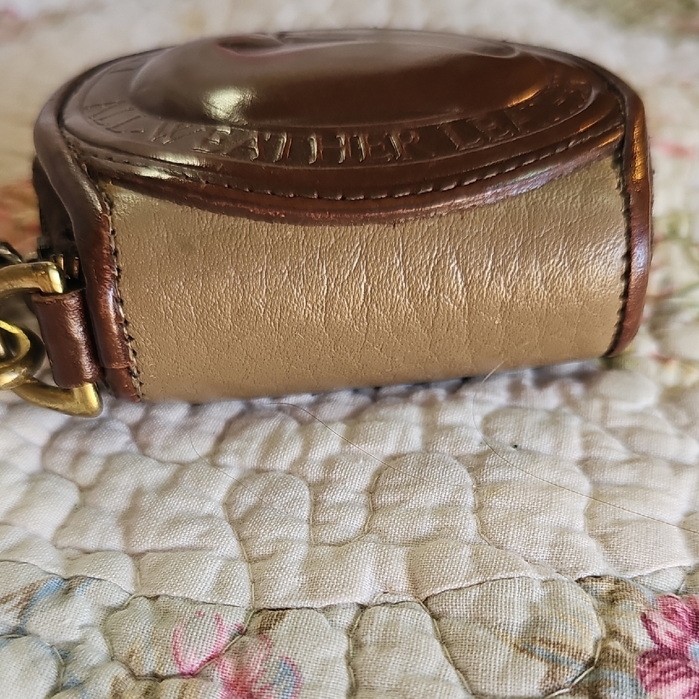 Vintage Dooney & Bourke AWL Taupe & Burnt Cedar Duck Coin Purse - Picture 13 of 16